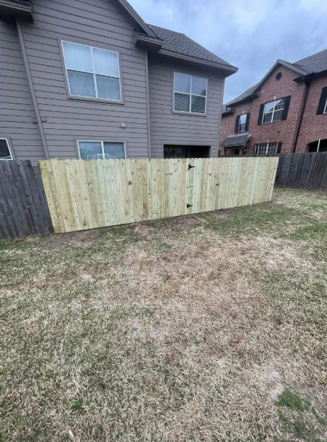 New fence installation