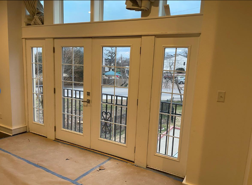 French doors renovation