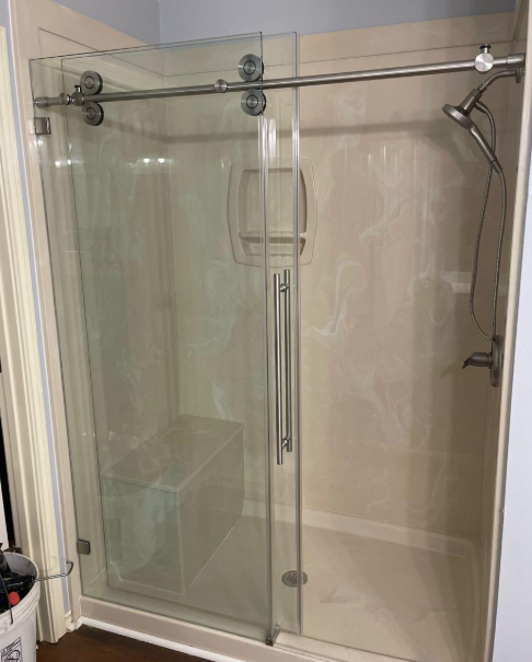 Glass door shower upgrade